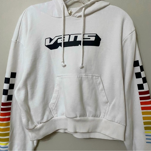 Vans High Performing Crop Hoodie Pull Over Sweatshirt - Picture 3 of 7